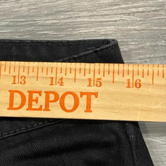 MNML Jeans Mens 28‎ Black Patchwork Distressed Grunge Biker Streetwear Punk - Picture 8 of 13